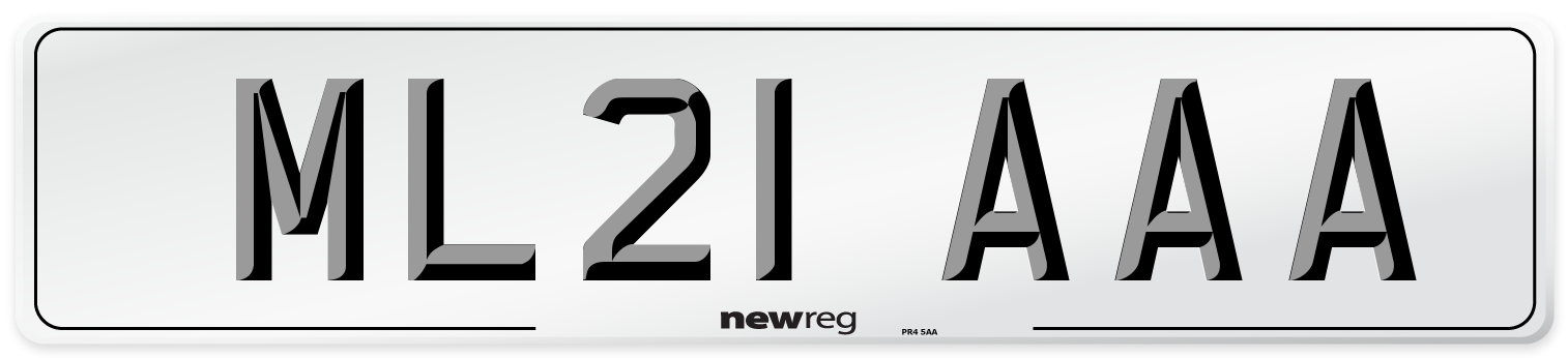 ML21 AAA Number Plate from New Reg
